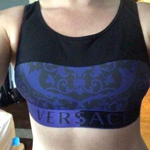 Versace Mesh Sports Bra